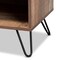 Baxton Studio Iver Rustic Oak Finished 1-Door Wood TV Stand 159-9853 - alternate 3